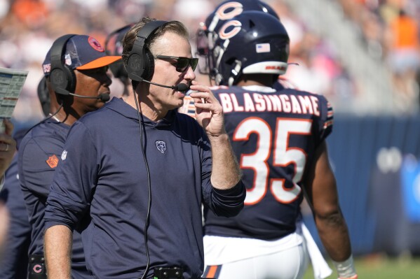 Mired in chaos off the field and winless on it the Bears visit
